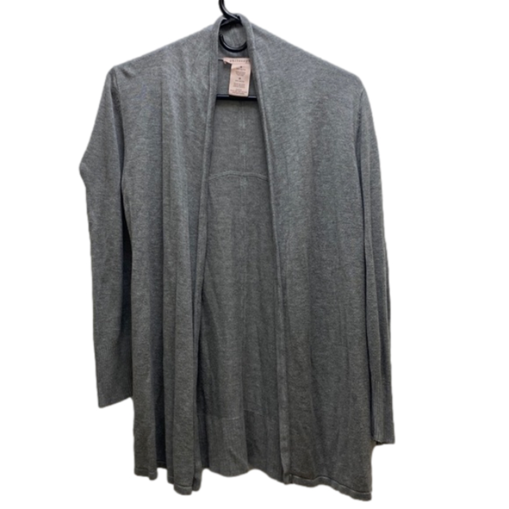 Philosophy gray long sleeve open cardigan sweater size medium - Picture 2 of 8